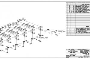 An example of our isometric assembly drawings.